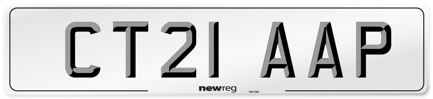 CT21 AAP Number Plate from New Reg